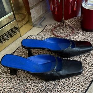 Elegant Black and Blue Women's Heels